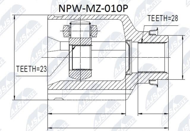 Joint Kit, drive shaft NPW-MZ-010P
