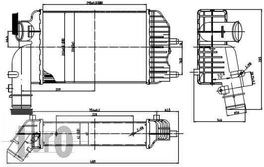 Charge Air Cooler LORO 009-018-0001 - image 3