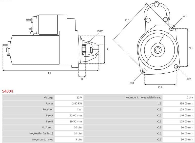 Starter AS S4004