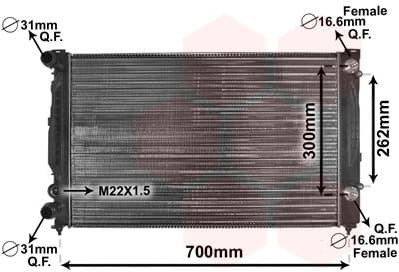 Radiator, engine cooling 03002122