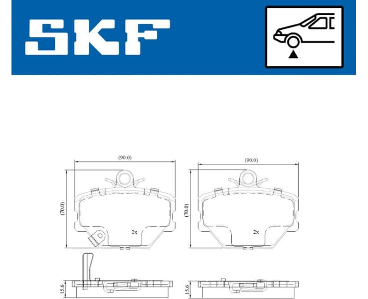 Brake Pad Set, disc brake VKBP80111A