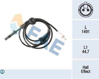 Sensor, wheel speed 78301