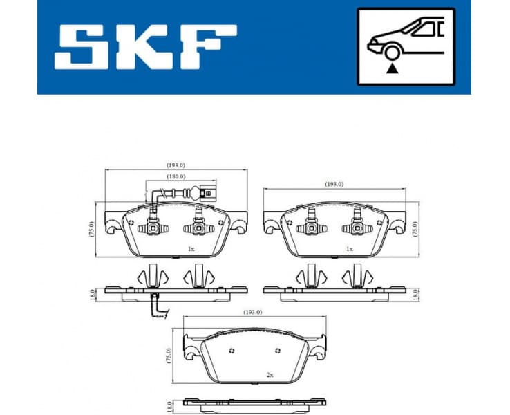 Brake pads front VKBP 80445 E