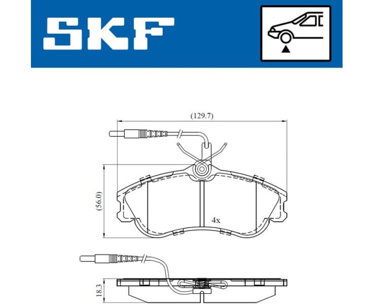 Brake Pad Set, disc brake VKBP80281E
