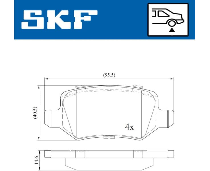 Brake Pad Set, disc brake VKBP90074