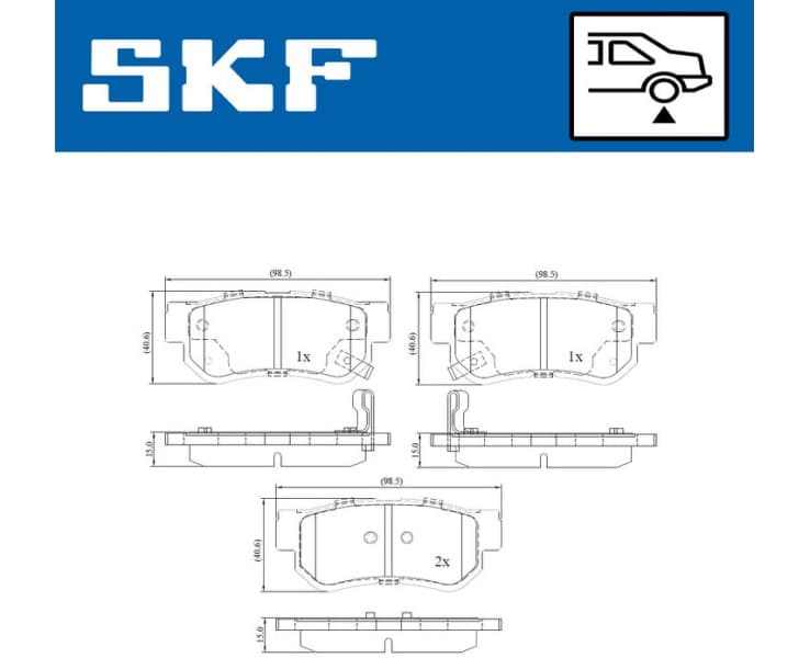 Brake Pad Set, disc brake VKBP90340A