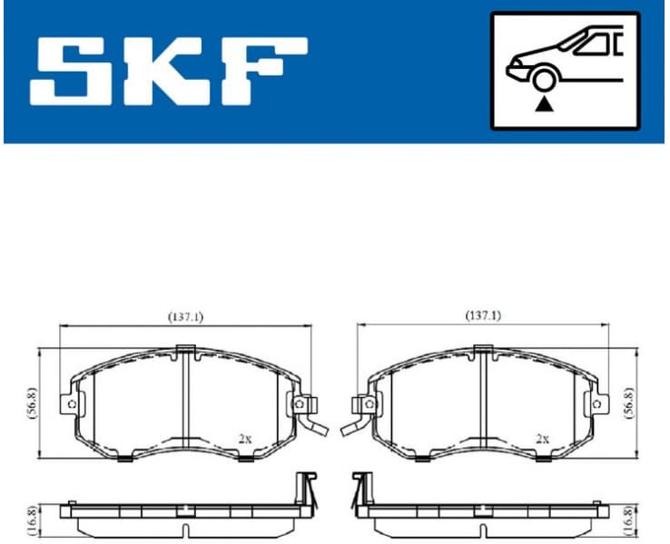 Brake Pad Set, disc brake VKBP80488A