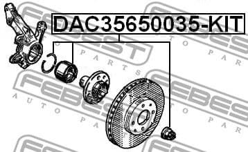 Wheel Bearing Kit DAC35650035-KIT - image 2