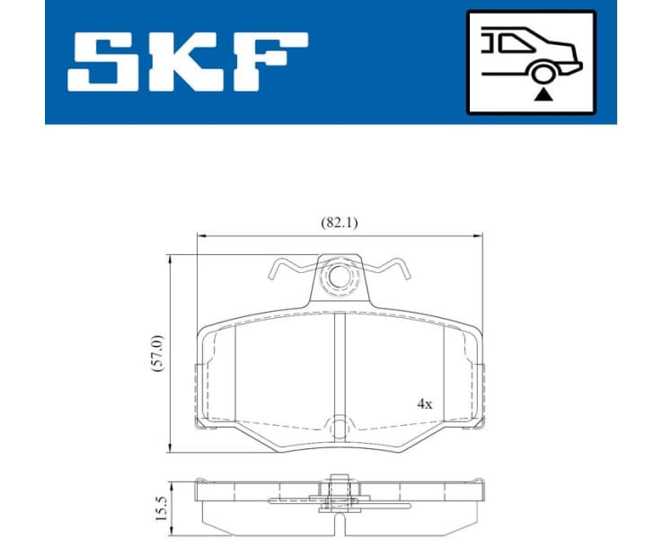 Brake Pad Set, disc brake VKBP90354