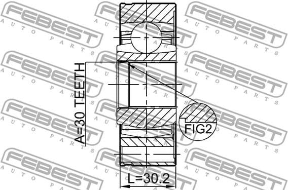 Joint Kit, drive shaft 1211-IX35SHA - image 2