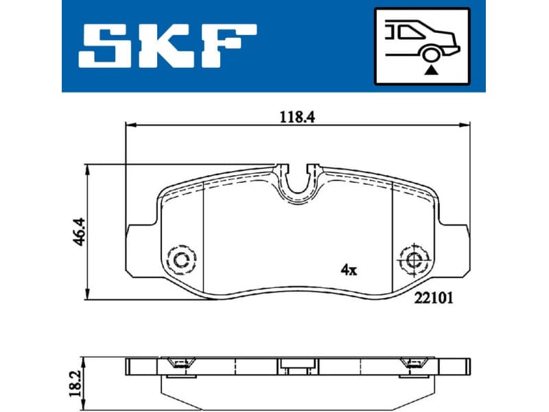 Brake pads rear VKBP 90080