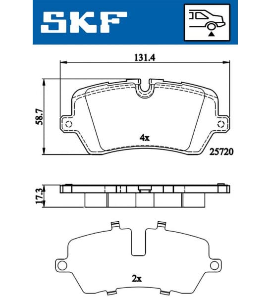 Brake Pad Set, disc brake VKBP90396