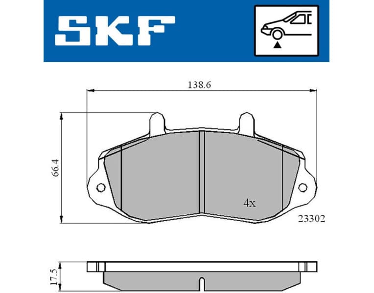 Brake Pad Set, disc brake VKBP80522