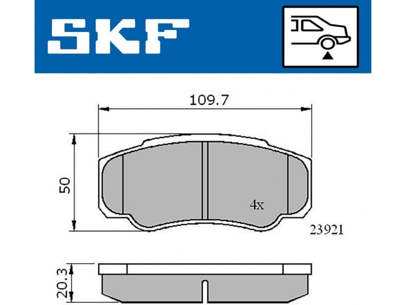 Brake Pad Set, disc brake VKBP90510