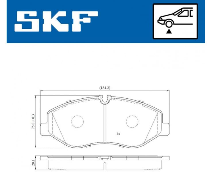 Brake pads front VKBP 80213
