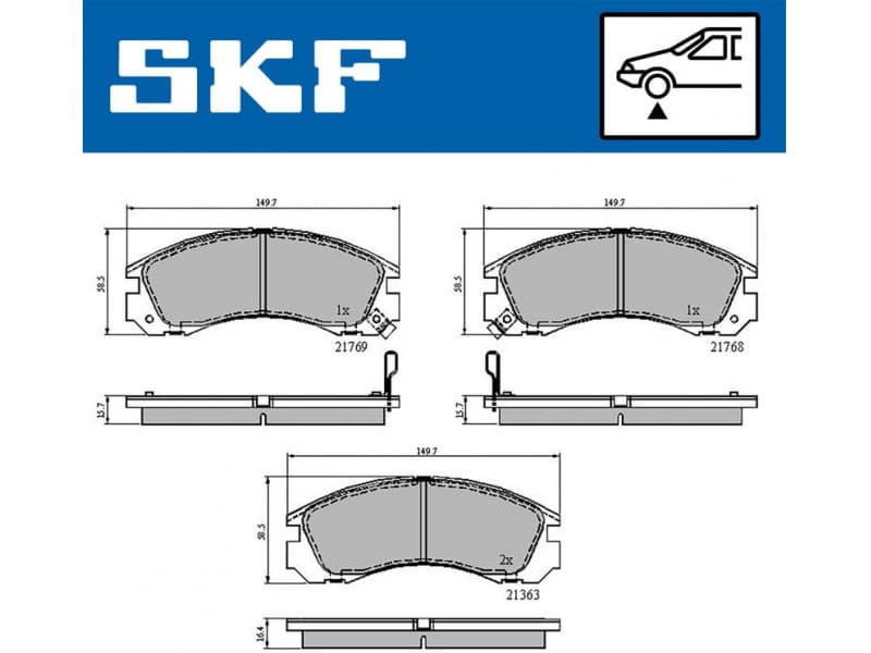 Brake Pad Set, disc brake VKBP80230A