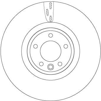 Brake Disc TRW SINGLE DF6957S - image 2