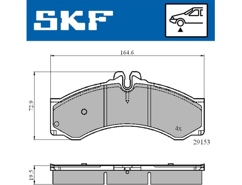 Brake Pad Set, disc brake VKBP80251