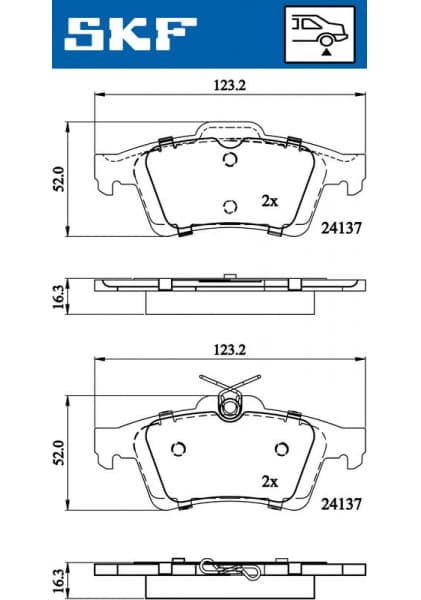 Brake pads rear VKBP 90148