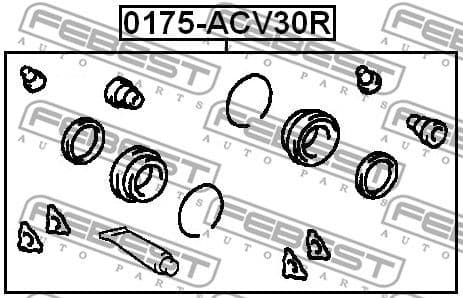 Repair Kit, brake caliper 0175-ACV30R - image 2
