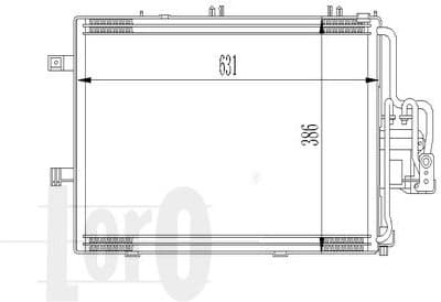 Condenser, air conditioning LORO 037-016-0010 - image 2