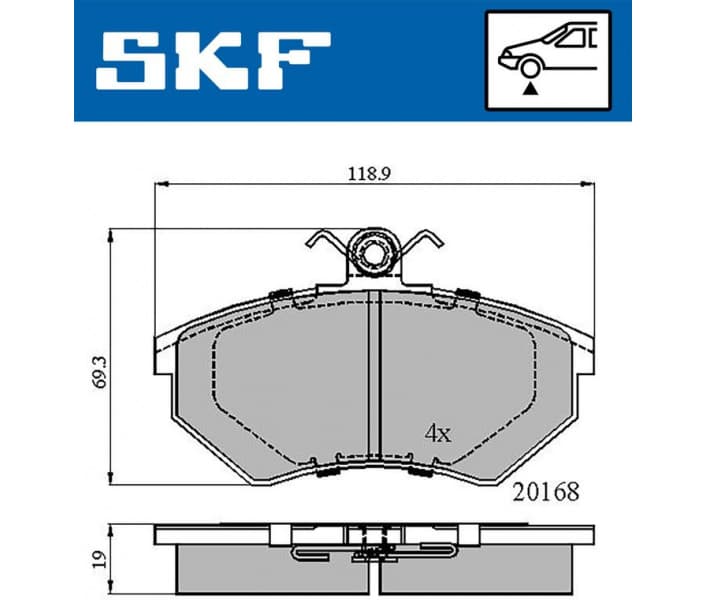 Brake Pad Set, disc brake VKBP80598