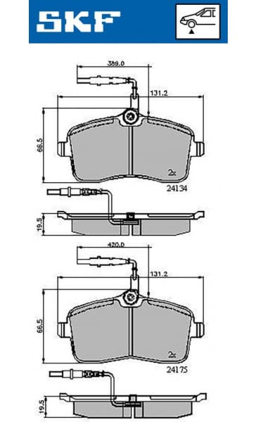 Brake Pad Set, disc brake VKBP80232E