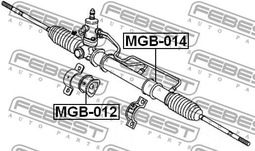 Mounting, steering gear MGB-014 - image 2