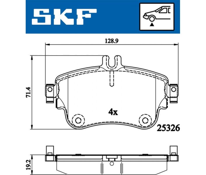 Brake Pad Set, disc brake VKBP80099