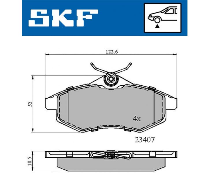 Brake Pad Set, disc brake VKBP80041
