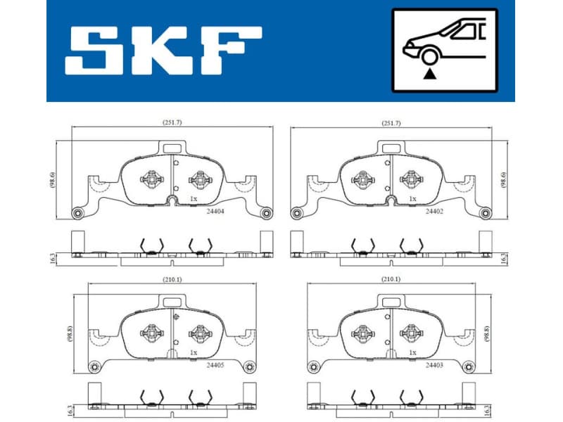 Brake pads front VKBP 80277