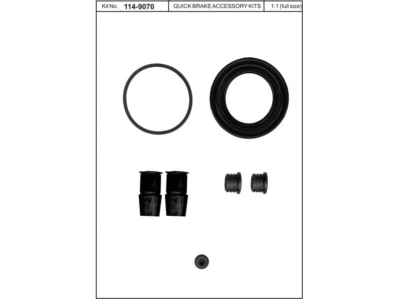Brake caliper front repair kit 114-9070