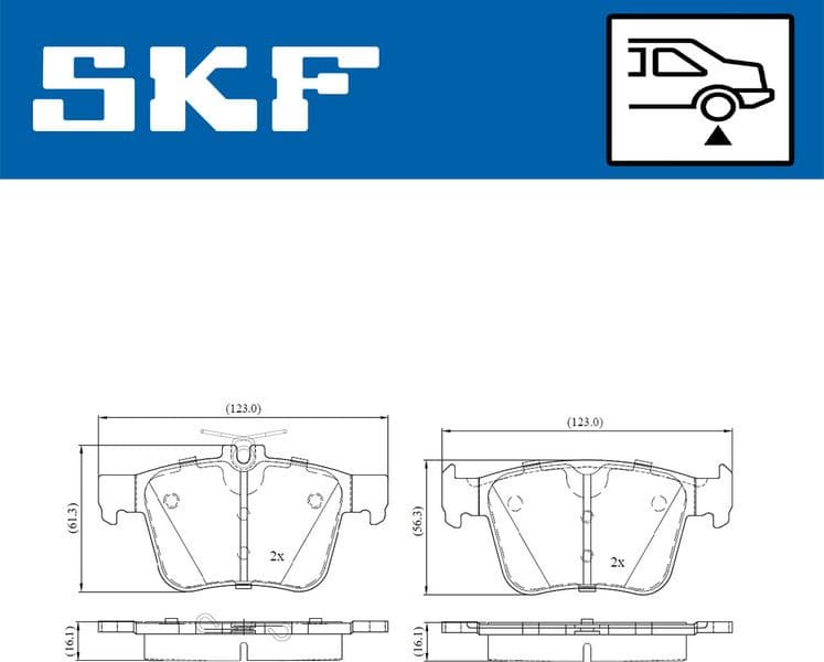Brake pads rear VKBP 90013