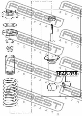 Bush, shock absorber LRAB-038 - image 2
