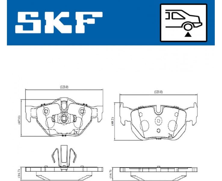 Brake pads rear VKBP 90095