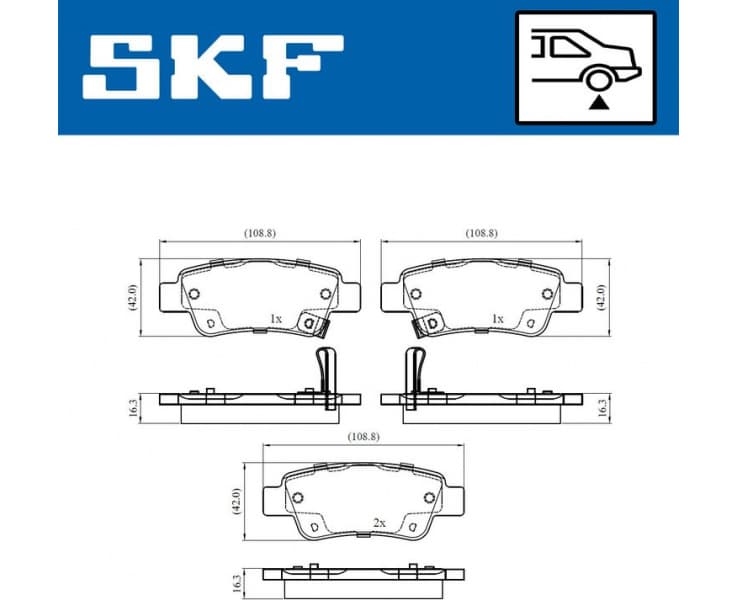 Brake Pad Set, disc brake VKBP90439A