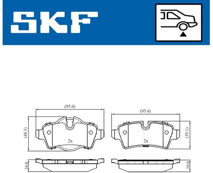 Brake Pad Set, disc brake VKBP90068
