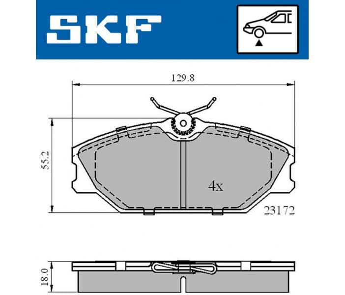 Brake Pad Set, disc brake VKBP80211