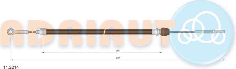 Cable Pull, parking brake 11.2214