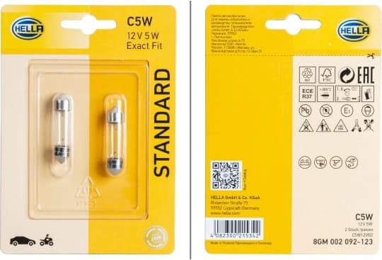 Bulb, boot light STANDARD 8GM 002 092-123