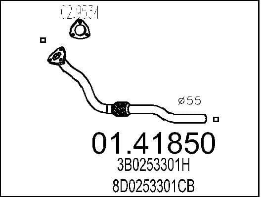 Exhaust Pipe 01.41850