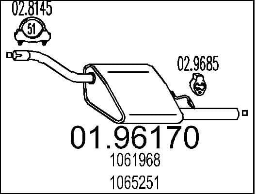 Rear Muffler 01.96170