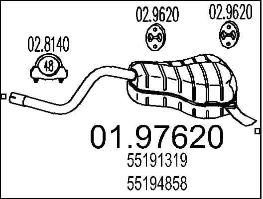 Rear Muffler 01.97620