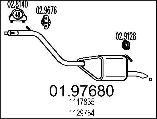 Rear Muffler 01.97680