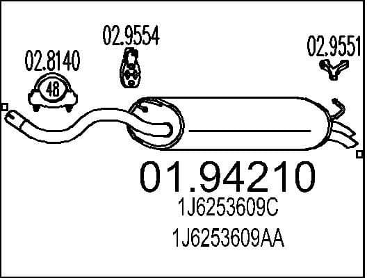 Rear Muffler 01.94210