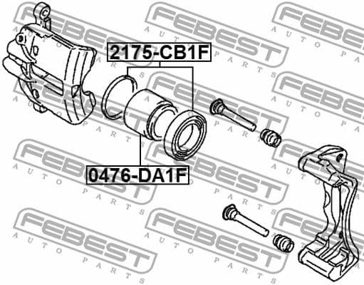 Repair Kit, brake caliper 2175-CB1F - image 2