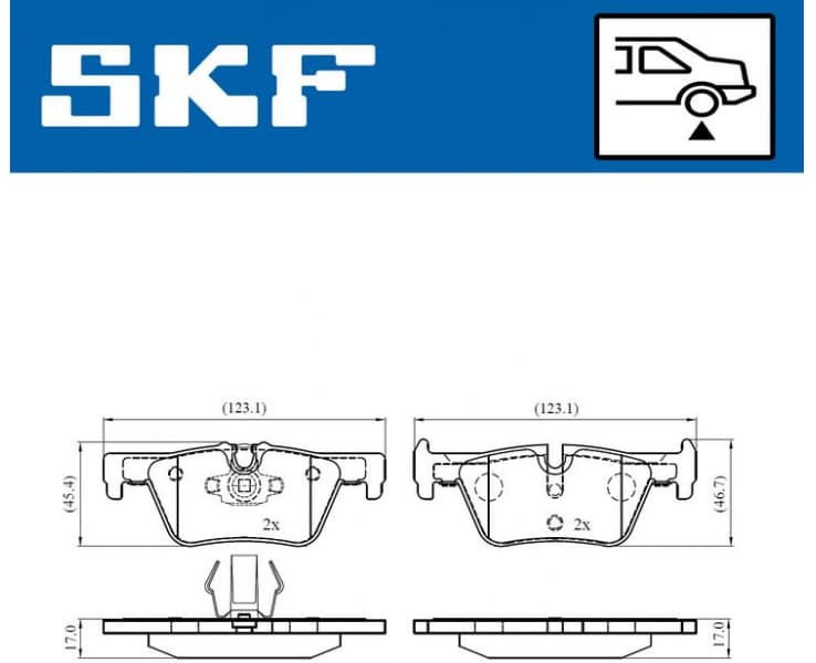 Brake pads rear VKBP 90026