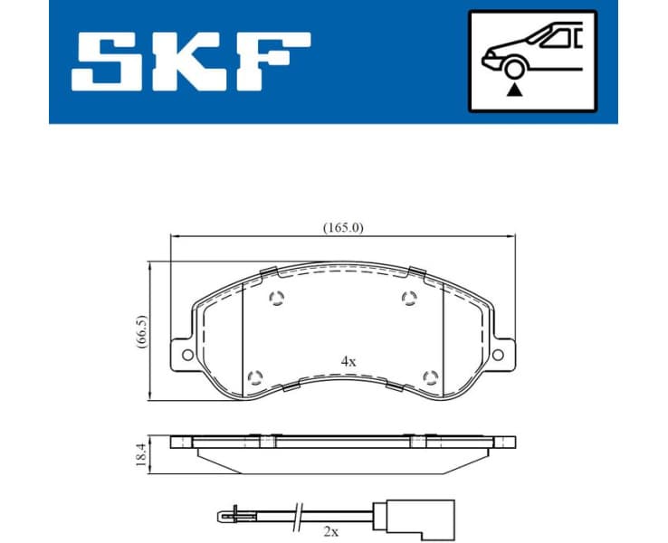 Brake Pad Set, disc brake VKBP80091E