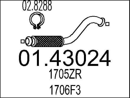 Exhaust Pipe 01.43024