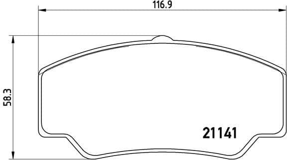Brake Pad Set, disc brake PRIME LINE P 24 023